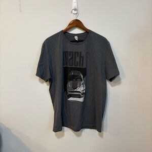 Ford Mustang Mach 1 Graphic Tee XL Gray Muscle Car Racing Streetwear Shirt